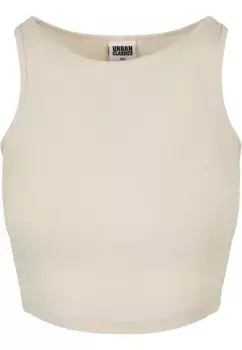 Майка-топ URBAN CLASSICS " Urban Classics Ladies Cropped Rib Top", цвет Softseagrass