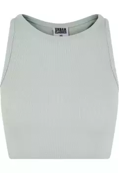 Майка-топ URBAN CLASSICS " Urban Classics Ladies Cropped Rib Top", мятный