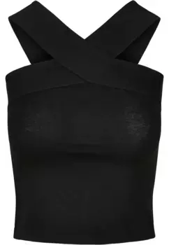 Майка-топ URBAN CLASSICS " Urban Classics Women's Ladies Cross Top", черный