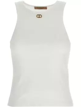 Майка TWINSET Oval T, белый