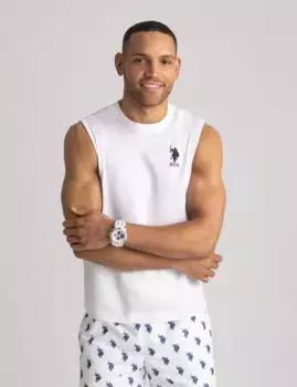 Майка U.S. Polo Assn Solid Logo Muscle, белый