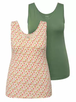 Майка Ulla Popken, цвет perlwei