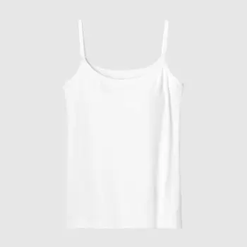 Майка Uniqlo Airism Acetribra на бретельках, белый