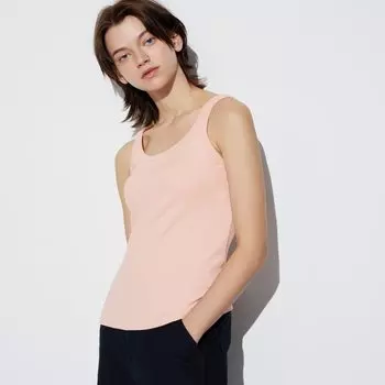 Майка Uniqlo Airism хлопковая, розовый