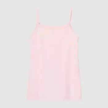Майка Uniqlo AIRism из смесового хлопка, розовый