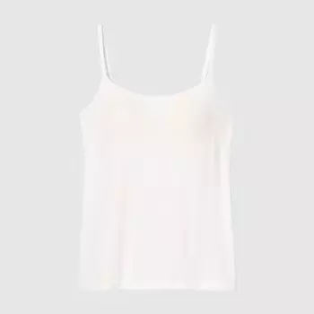 Майка Uniqlo AIRism на бретелях, белый