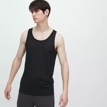 Майка Uniqlo Airism сетчатая, черный
