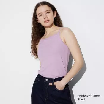Майка Uniqlo AIRism женская, фиолетовый