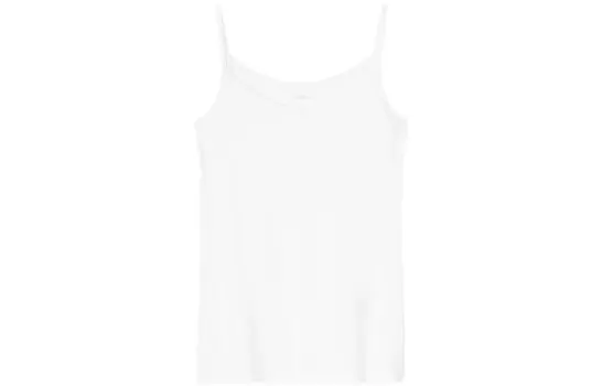 Майка Uniqlo Cool Clothes AIRism классическая на тонких бретельках, белый