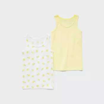 Майка UNIQLO Joy of Print из хлопка с принтом набор из 2 шт, желтый