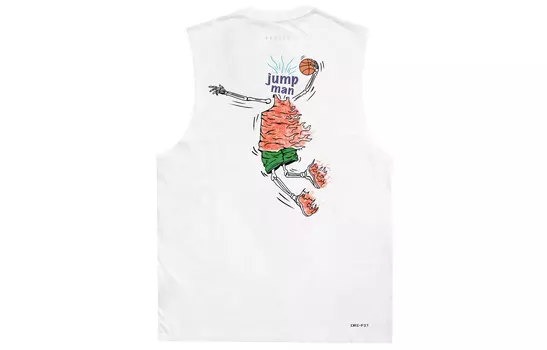 Майка унисекс белый Jordan, белый
