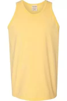 Майка-унисекс ComfortWash by Hanes Garment-Dyed, цвет summer squash yellow