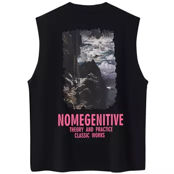 Майка унисекс NOME, черный/розовый