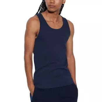Майка унисекс темно-синий Uniqlo, темно-синий