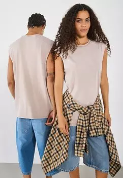 Майка UNISEX YOURTURN, коричневый