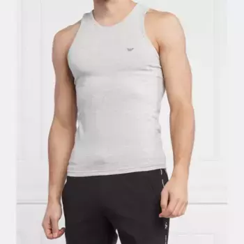 Майка узкого кроя Emporio Armani, серый