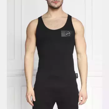 Майка узкого кроя Plein Sport, черный