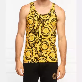 Майка узкого кроя Versace, черный