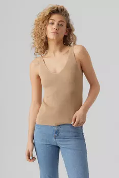 Майка Vero Moda, коричневый