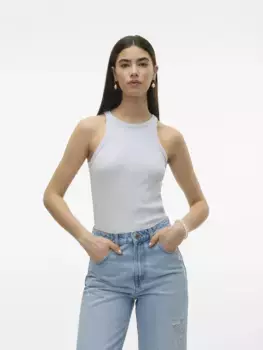 Майка Vero Moda "VMCHLOE SHORT TANK TOP JRS NOOS", серый