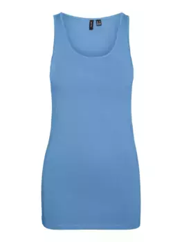 Майка Vero Moda "VMMAXI MY SOFT LONG TANK TOP NOOS", цвет Bonnie Blue