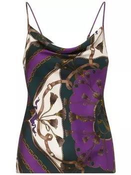 Майка Veronica Beard Sola, зеленый