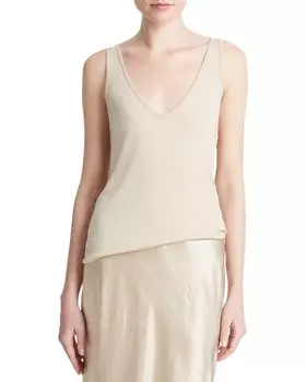 Майка Vince Relaxed с V-образным вырезом, белый