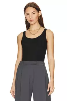 Майка Vince Scoop Neck, черный