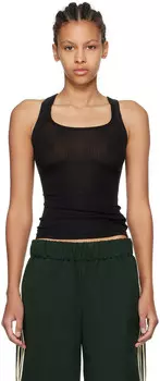 Майка «Высокий халтер» Fax Copy Express, черный