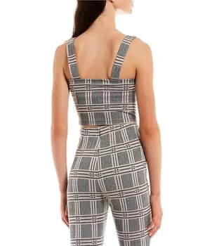 Майка в клетку Evolutionary координации в форме сердца, мультиколор