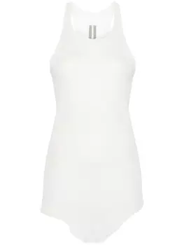 Майка в мелкий рубчик от Rick Owens, белый