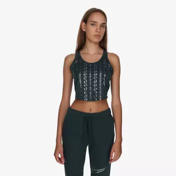 Майка w nk one df Tank AOP Nike, зеленый