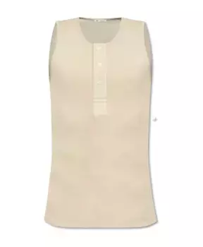 Майка в рубчик Ami Paris, бежевый