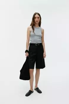 Майка в рубчик Arket, серый