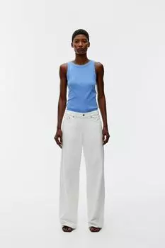 Майка в рубчик Arket, синий