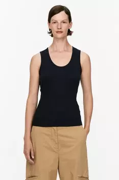 Майка в рубчик Arket, синий