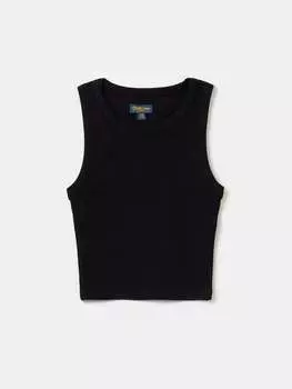 Майка в рубчик Ovs, цвет black