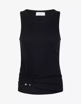 Майка в рубчик Rabanne, черный