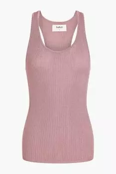 Майка в рубчик с эффектом металлик Zilia BA&SH, розовый