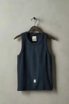 Майка в рубчик x sr_a ZARA, темно-синий