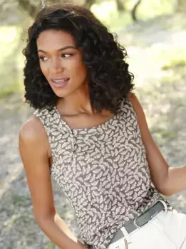 Майка в стиле кэжуал Casual Looks, бежевый