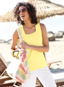 Майка в стиле кэжуал Casual Looks, желтый