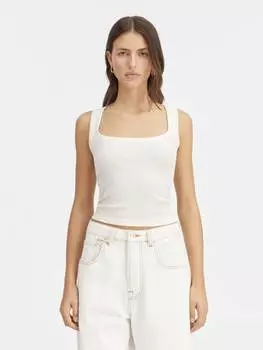 Майка «вторая кожа» JACQUEMUS The Gros Grain tank top, белый