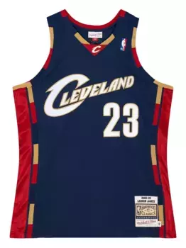 Майка X NBA Cleveland Cavaliers 08 LeBron James подлинная Mitchell & Ness, синий