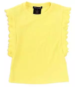 Майка Xtraordinary Big Girls 7–16 с оборками на плечах, желтый