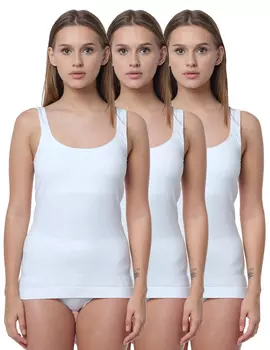 Майка Yenita Seamless Top 3er Set, Mikrofaser, белый