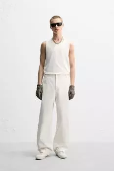 Майка ZARA, устрично-белый