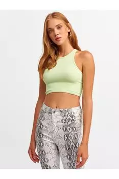 Майка - Зеленый - Облегающий крой Dilvin