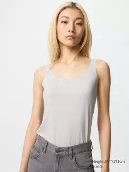 Майка женская Airism Uniqlo, цвет 02 серый