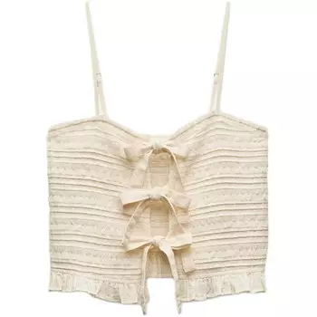 Майка женская белая Zara